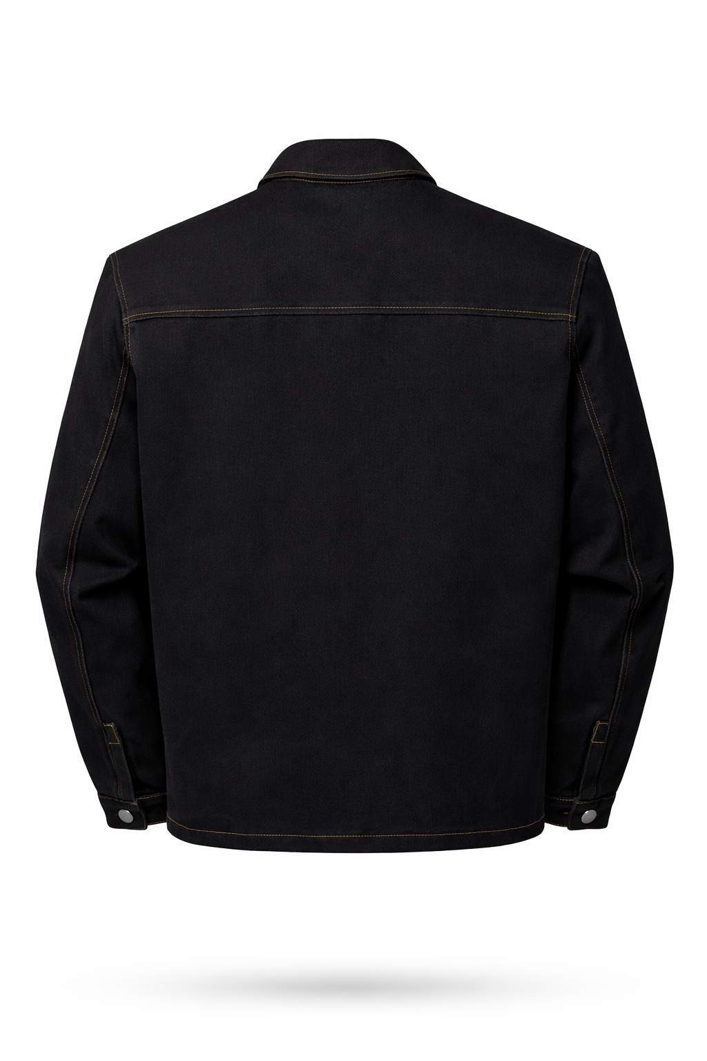 black denim jacket mockup back