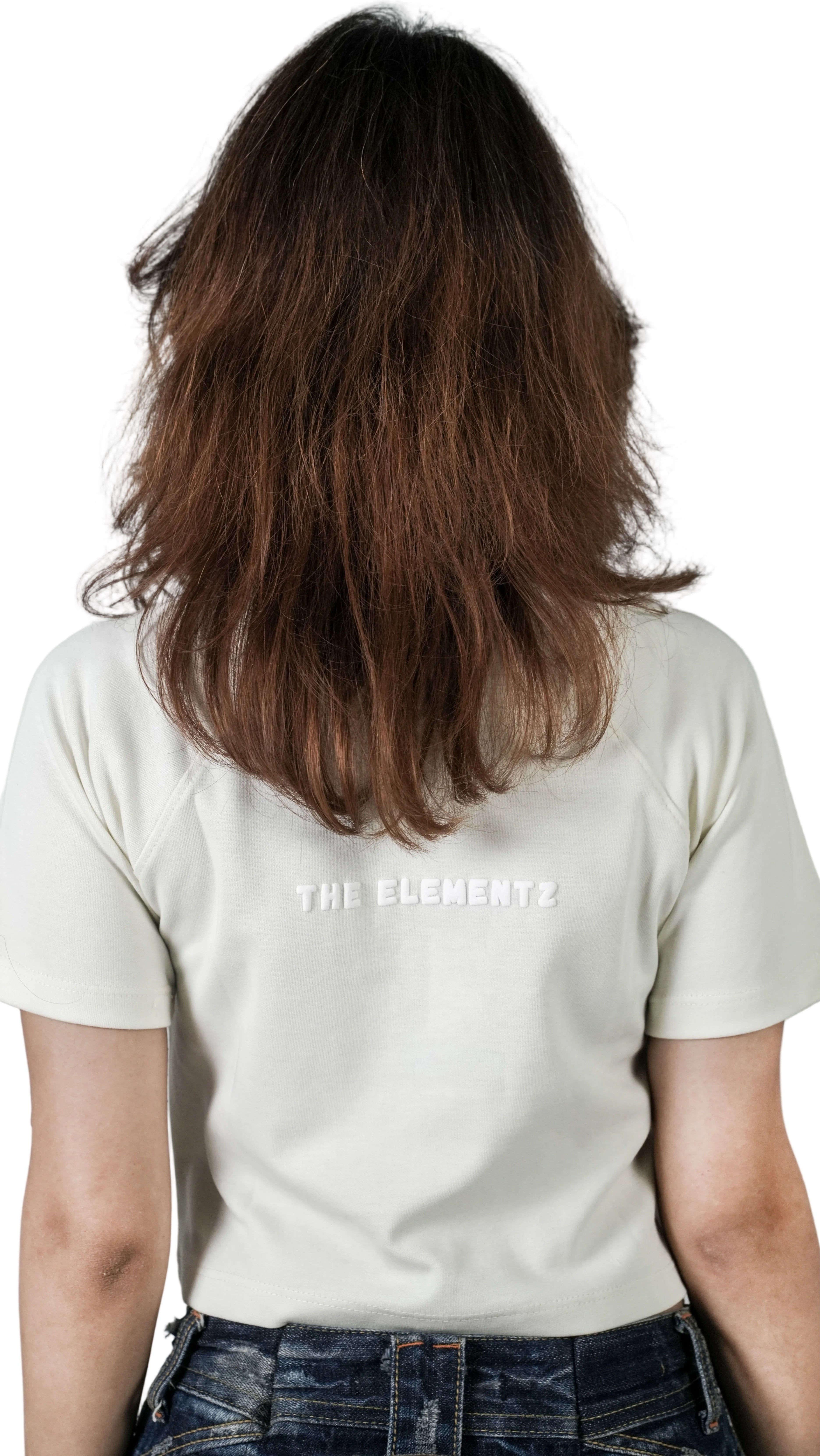 Aquaphilia cream crop top back view – THE ELEMENTZ